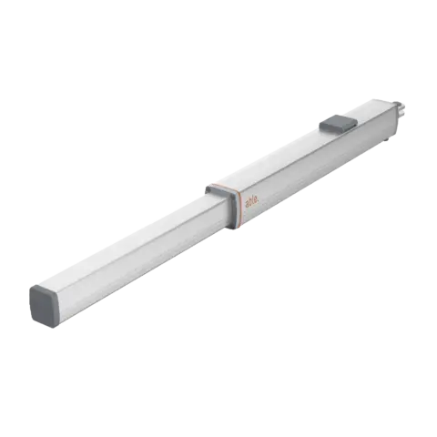 Able HY-Series Hydraulic Swing Gate Operators in silver metal with a long rectangular arm and mounting brackets