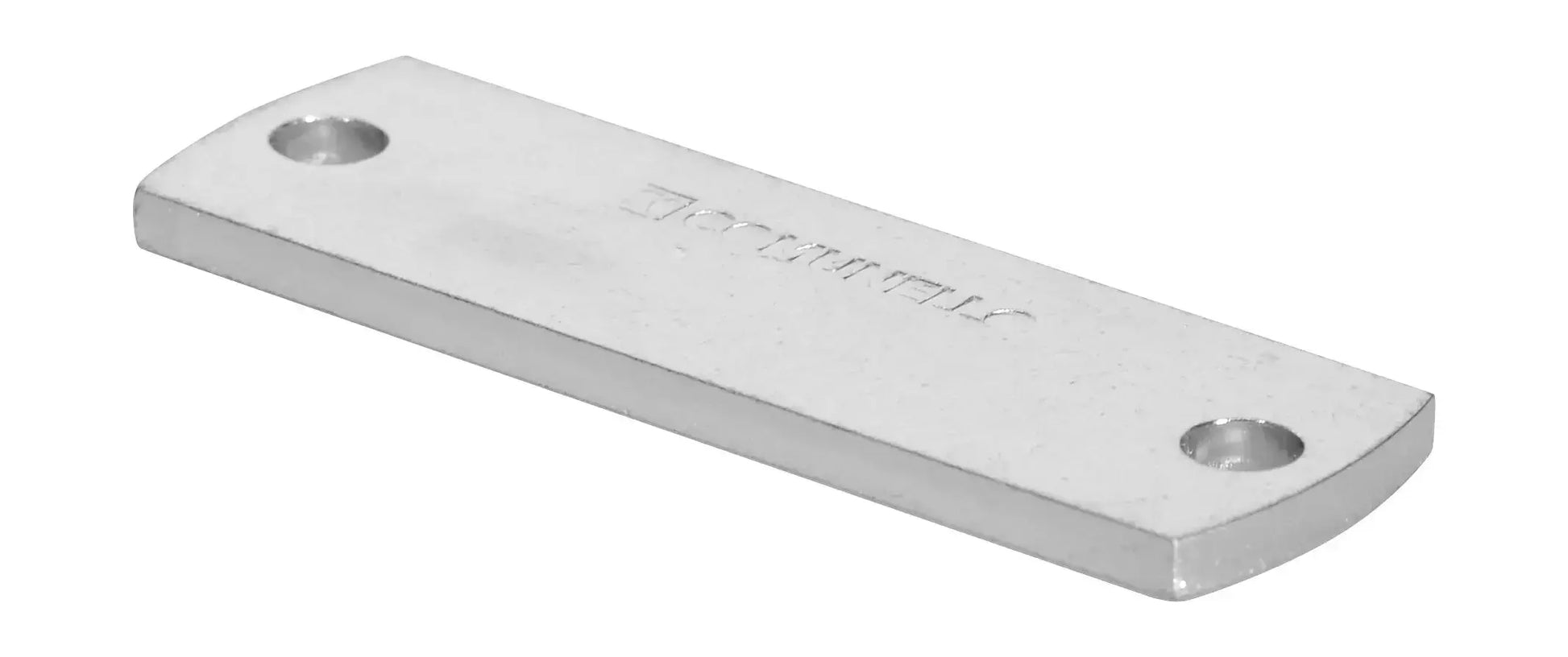 Stainless steel gate automation component with engraved branding, for swing or sliding gate systems in Qatar