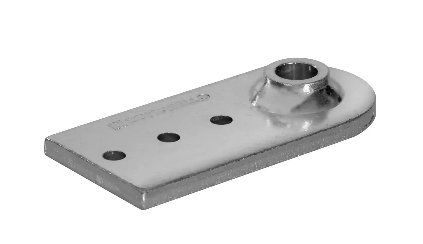 Metal gate automation bracket with mounting holes for swing or sliding gate systems in Qatar