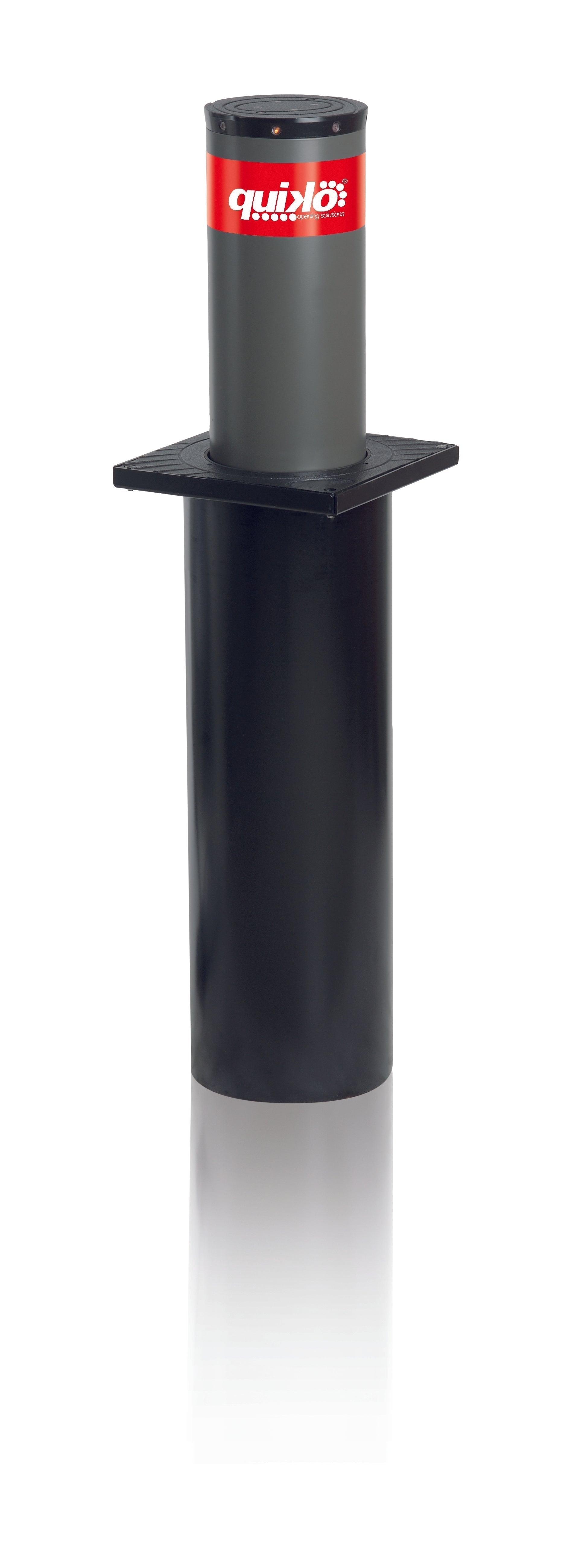 Automatic bollard by Quiko Italy for urban security and traffic management.