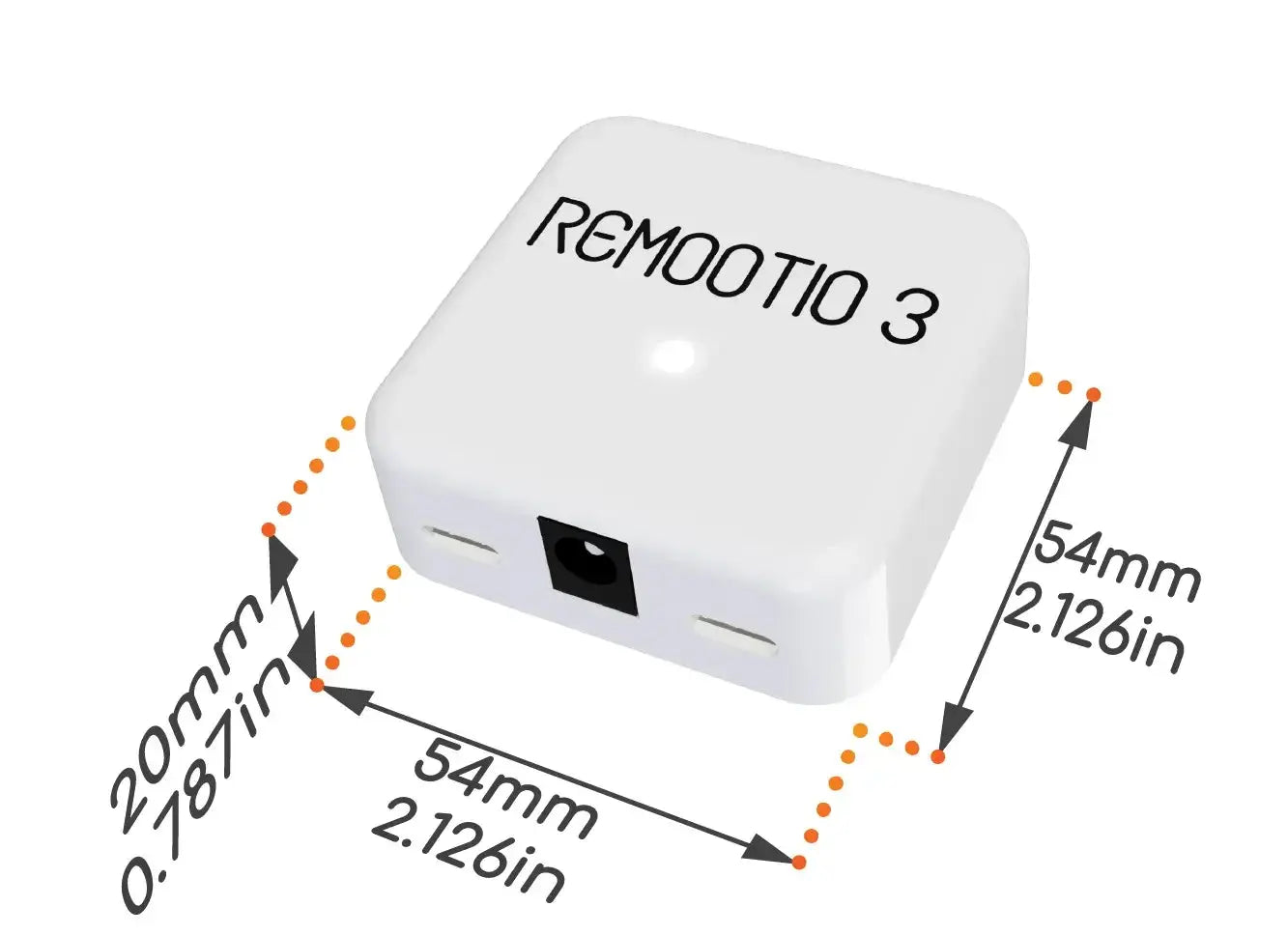 Remootio 3 smart gate controller with compact 54mm dimensions for automated swing or sliding gates in Qatar