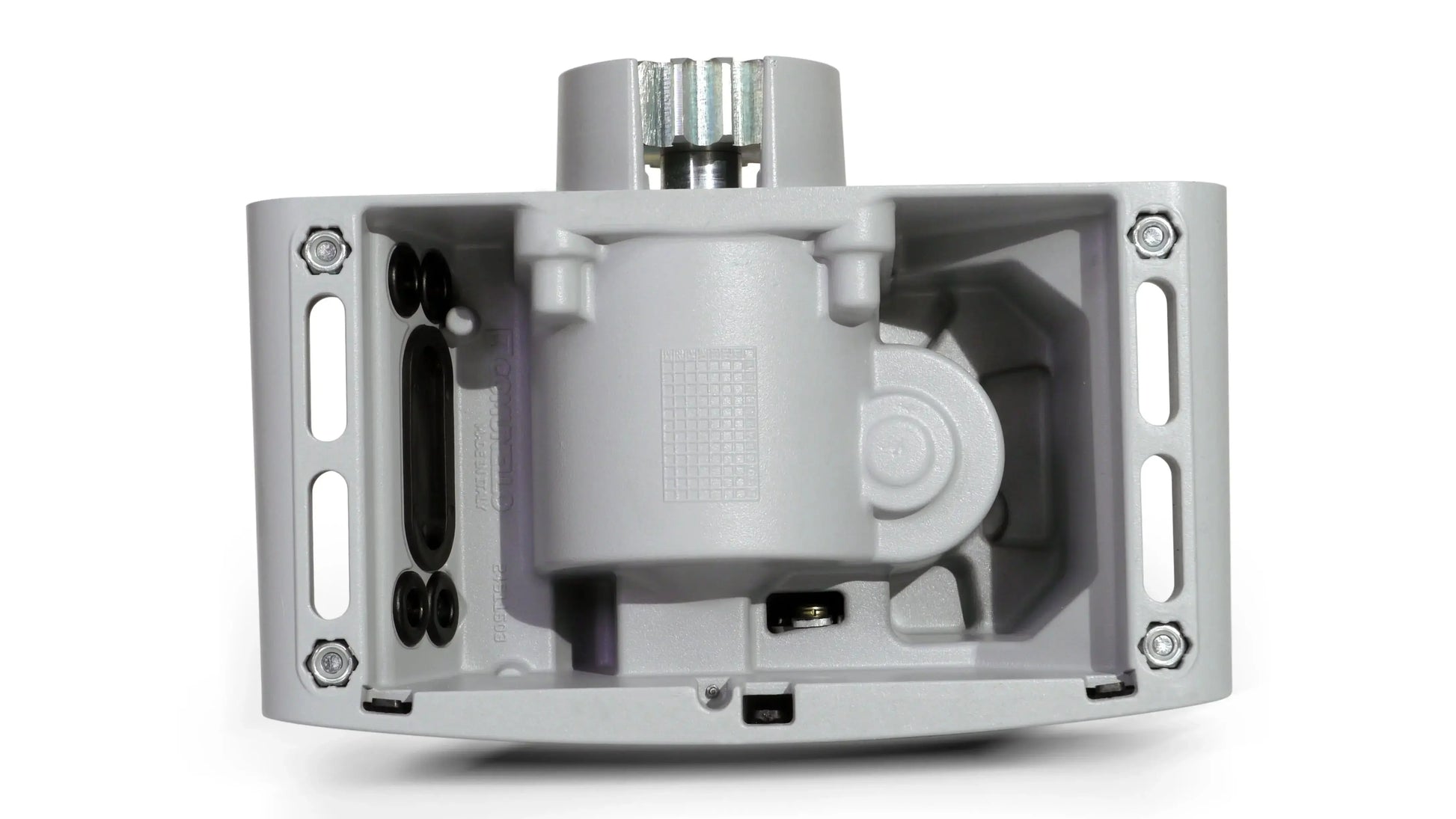Italian-made gate automation motor for swing gates, featuring robust gear mechanism and secure mounting design