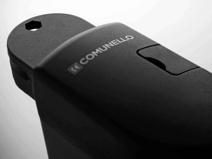 Comunello RAM 300 Swing Gate Motor, black matte actuator with a rounded housing, access cover and Comunello logo.
