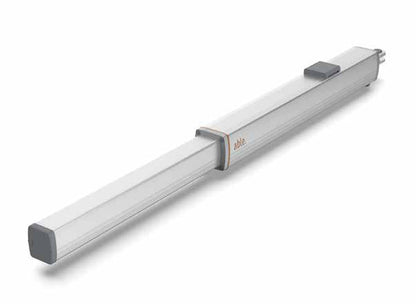 Able HY Large Hydraulic Swing Gate Operator in silver metal, with a long rectangular arm and grey end caps