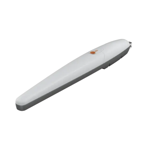 Able LN-Series Linear Swing Gate Motors, white linear actuator with a smooth housing and small orange release detail.