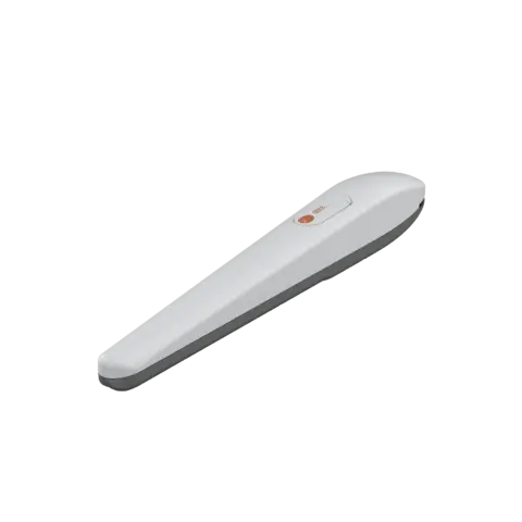 Able LN-Series Linear Swing Gate Motors, white linear actuator with a streamlined casing and small orange release detail
