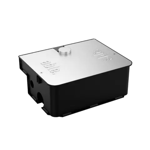 Able UG Medium 3500 underground swing gate operator with a black housing and silver metal lid featuring embossed markings.