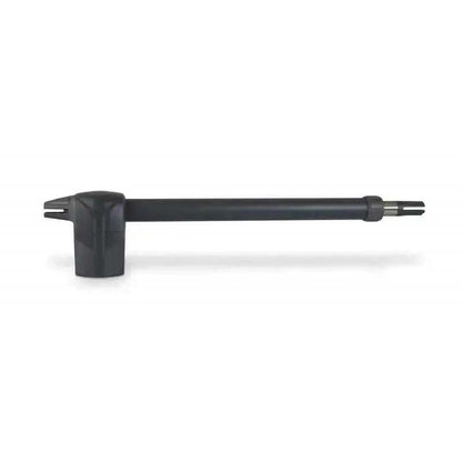 Proteco Telescopic Swing Gate Operator with a black cylindrical telescopic arm and a compact motor housing